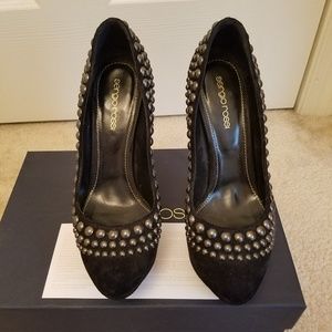 Sergio Rossi Black Suede Platform Heels Make Offer